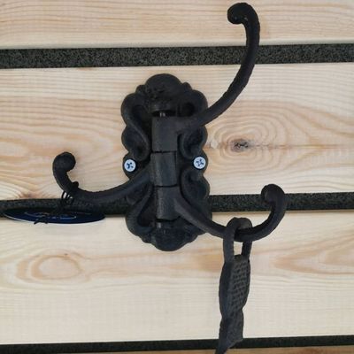chất lượng Vintage Black Iron Hooks Cast Iron Crafts For Entryway nhà máy sản xuất