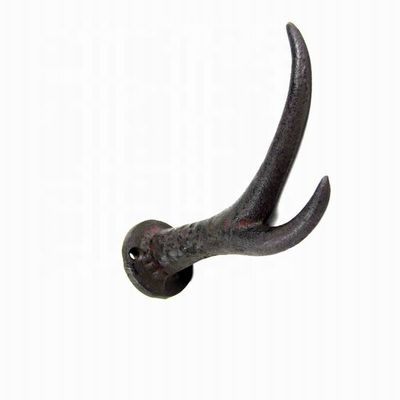 chất lượng Deer Antler Cast Iron Wall Hooks Cast Iron Crafts Rust nhà máy sản xuất