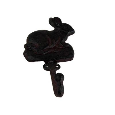 chất lượng Antique Cute Rabbit Cast Iron Hat Hooks Cast Iron Crafts nhà máy sản xuất