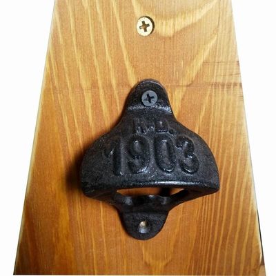 chất lượng Wall Mount Iron Bottle Opener Cast Iron Crafts For Bar Club nhà máy sản xuất