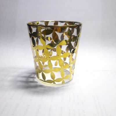 chất lượng Gold Print High End Stemless Wine Glass Tumbler , Crystal Highball Glasses nhà máy sản xuất
