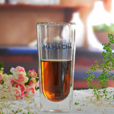 chất lượng Double Wall Heat Resistant Round Tall Tumbler Glass nhà máy sản xuất