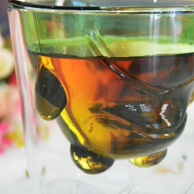 chất lượng Green Borosilicate Double Layer Colored Drinking Glasses nhà máy sản xuất