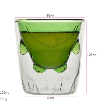 chất lượng Green Borosilicate Double Layer Colored Drinking Glasses nhà máy sản xuất