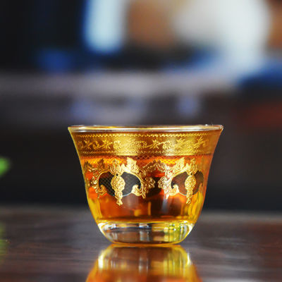 chất lượng High End Luxury Gold Decal Decorated Tumbler Drinking Glasses nhà máy sản xuất