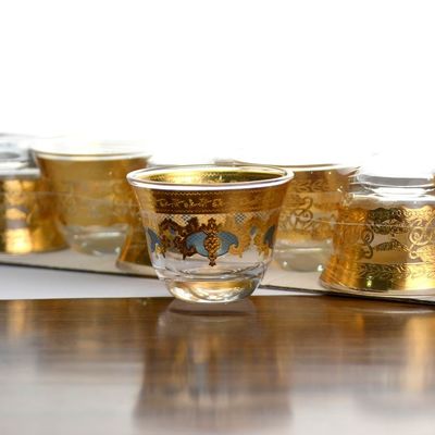 chất lượng High End Luxury Gold Decal Decorated Tumbler Drinking Glasses nhà máy sản xuất
