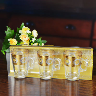 chất lượng Golden Decorated Gold Decal Tumbler Drinking Glasses nhà máy sản xuất