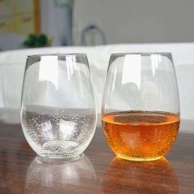 chất lượng 500ml Transparent Stemless Whiskey Tumbler Glasses , Wine Glass Tumbler nhà máy sản xuất