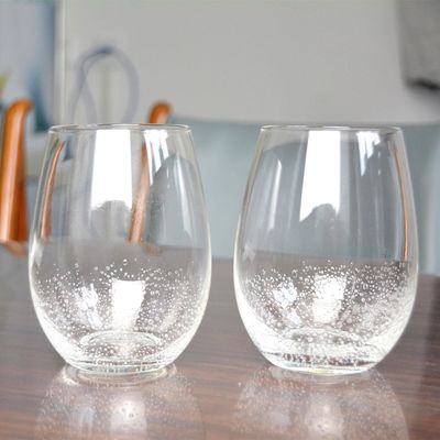 chất lượng 500ml Transparent Stemless Whiskey Tumbler Glasses , Wine Glass Tumbler nhà máy sản xuất