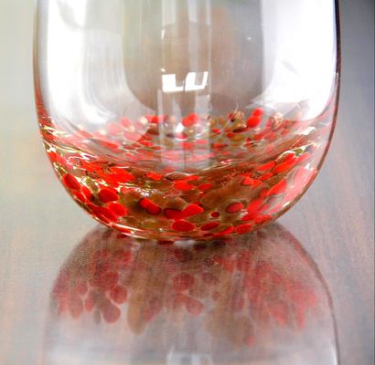 chất lượng Red Stars Bottomed Creative Macadam Tumbler Drinking Glasses nhà máy sản xuất