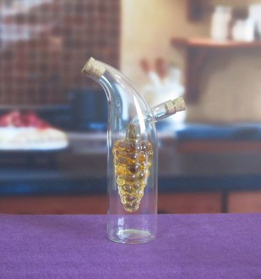chất lượng Double Layer Grape Shape Glass Canister With Lid For Oil nhà máy sản xuất