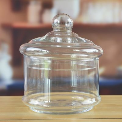 chất lượng Stackable 3 Layers Tower Shaped Glass Storage Jars nhà máy sản xuất