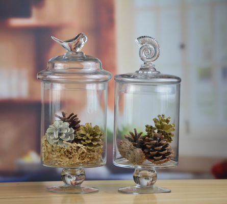 chất lượng Bird Handle Glass Canister With Lid nhà máy sản xuất