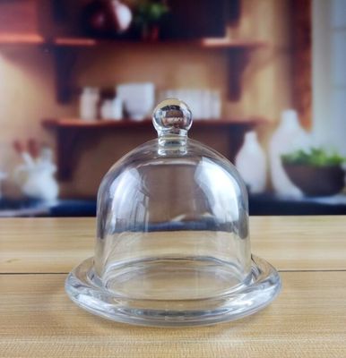 chất lượng Mini Round Glass Storage Jars With Cover Lid , Glass Kitchen Canisters nhà máy sản xuất