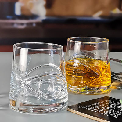 chất lượng Inlaid Arc Design Handmade Whiskey Glass nhà máy sản xuất