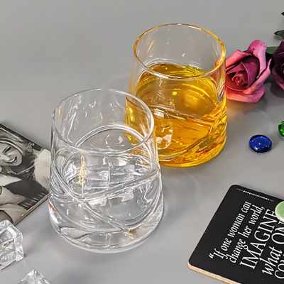 chất lượng Inlaid Arc Design Handmade Whiskey Glass nhà máy sản xuất