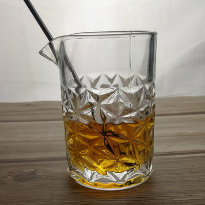 chất lượng 450ml Engraved Scotch Mixing Glasses With Embossed Pattern nhà máy sản xuất