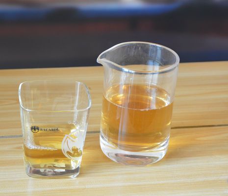chất lượng Customize Print Logo Bacardi Whiskey Tumbler Glass , Square Whiskey Glasses nhà máy sản xuất