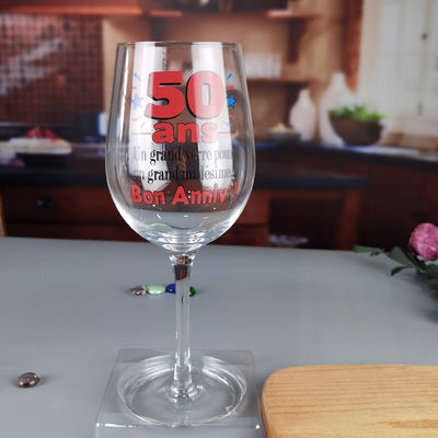 chất lượng Clear 1 Litre Giant Wine Glass With Anniversary Decor nhà máy sản xuất