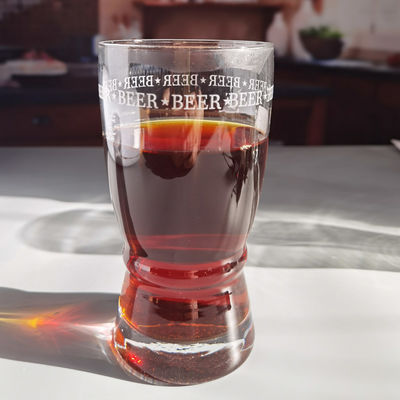 chất lượng Creative Big Mouth Pub Craft Beer Glasses With Circle Logo Decoration nhà máy sản xuất