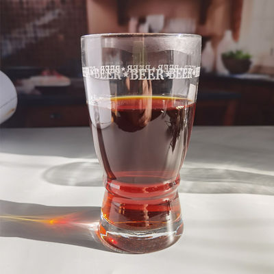 chất lượng Creative Big Mouth Pub Craft Beer Glasses With Circle Logo Decoration nhà máy sản xuất