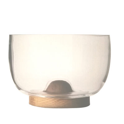 chất lượng 9" crystal salad bowl with solid wood stand peak bottom nhà máy sản xuất