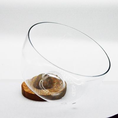 chất lượng 9" crystal salad bowl with solid wood stand peak bottom nhà máy sản xuất